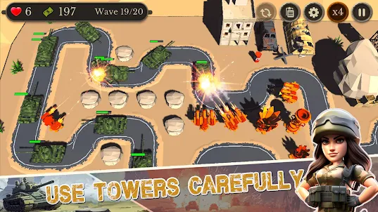 戰爭策略 3D：塔防