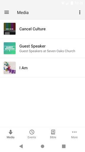 Android application SevenOaks.Church screenshort