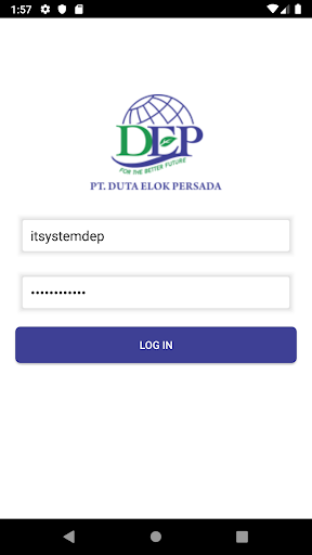 Android application DEP Information System screenshort
