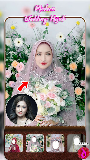 Bridal Hijab Face Changer Screen 2