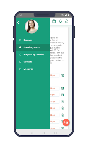 Android application Terapeutas screenshort
