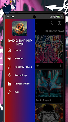 Android application Radio Rap Hip Hop Online screenshort