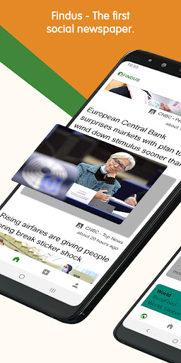 Android application Findus - Social newspaper screenshort