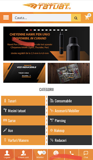 Android application TATUAT.RO screenshort