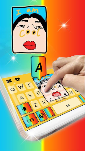 I Am Cool Keyboard Theme Screen 2