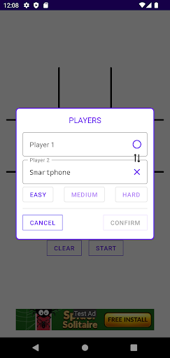 Android application Tic Tac Toe screenshort