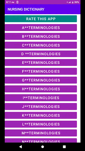 Android application Doctors Dictionary screenshort
