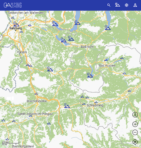 Android application Camping Caching screenshort