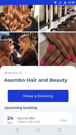 Android application Asembo Hair and Beauty screenshort