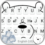 Cover Image of Download Cute Bear2 Keyboard Theme 3.0 APK