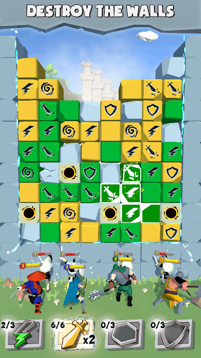 Android application Stone Wall: Match and RPG screenshort