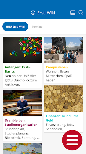 Android application HHU-Ersti-Guide screenshort