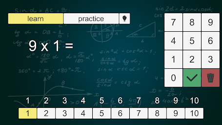 1x1 Math Trainer