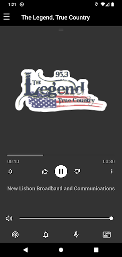 Android application 95.3 The Legend screenshort