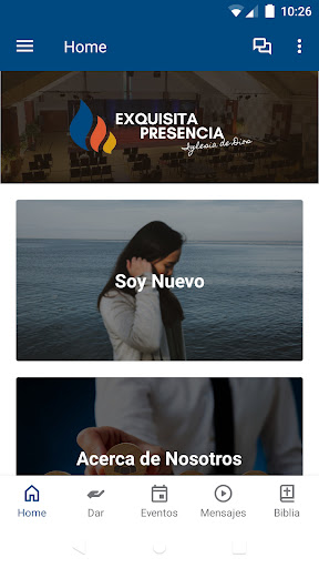 Android application Iglesia Exquisita Presencia screenshort