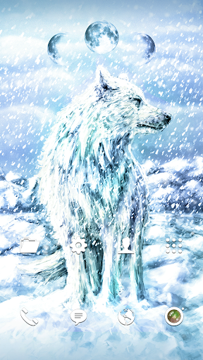 Android application Wallpaper - Winter Alone Wolf screenshort