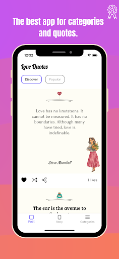 Android application Love and Relationship Quotes screenshort
