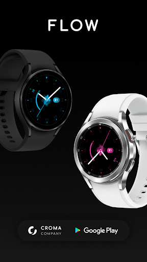 Android application Flow watch face for Wear OS screenshort