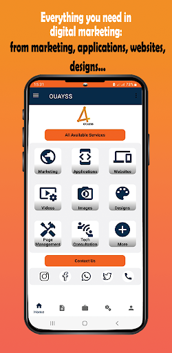 Android application OUAYSS: Digital Marketing screenshort