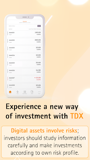 TDX: Trade Thai Digital Tokens Screen 3