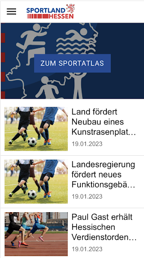 Android application Sportland Hessen App screenshort