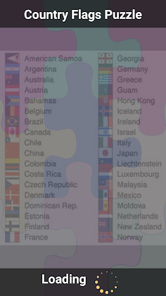 Country Flags Puzzle - Screenshot 1