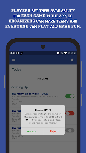 HappyRoster pickup sports app Screen 3
