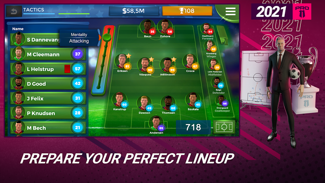 Pro 11 - Football Manager Game screen 0