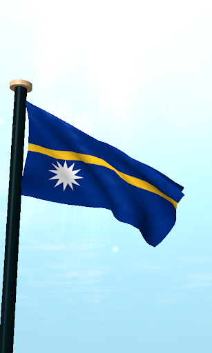 Nauru Flag 3D Live Wallpaper Screen 2