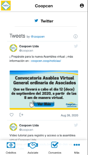 Android application Coopcen screenshort