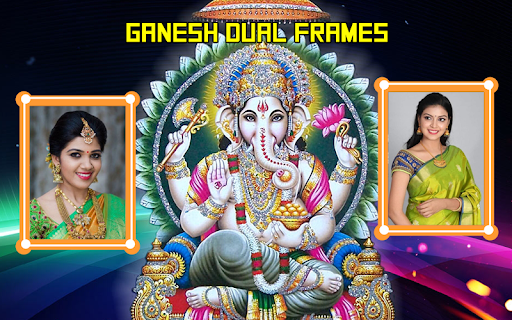 Lord Ganesh Dual Photo Frames