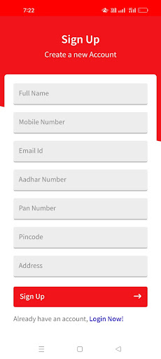 Android application Acspay screenshort