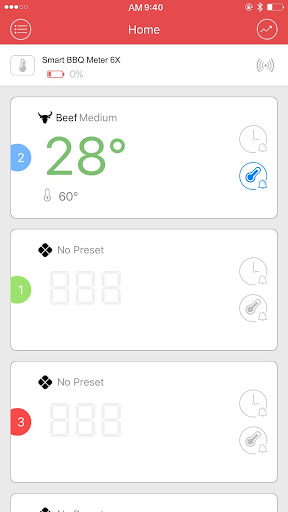 Android application Smart BBQ Meter screenshort