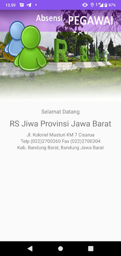 Android application Absensi RSJ screenshort