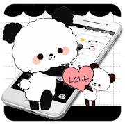 Cute Cartoon Love Panda Theme  Icon