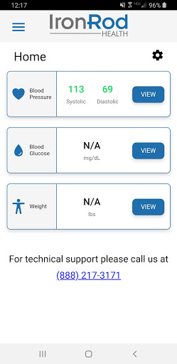 IronRod Health Screen 2