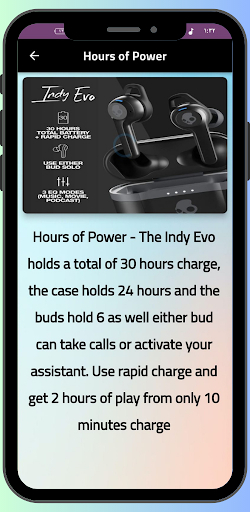 Skullcandy Indy Evo Guide Screen 3