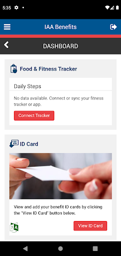 Android application IAA Benefits screenshort
