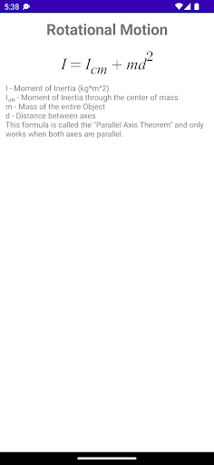 Calculus and Physics Formulas