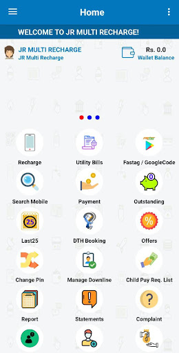 Android application JR Multi Recharge screenshort