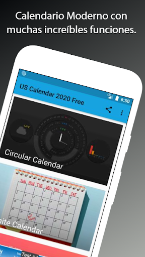 Android application Chile Calendar with Holidays screenshort