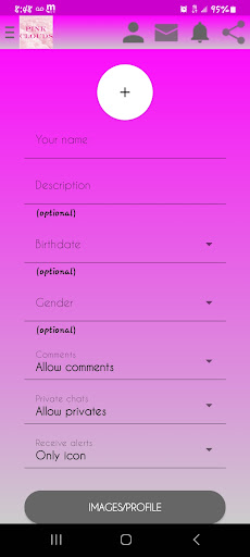 Android application Pink Clouds Mania screenshort