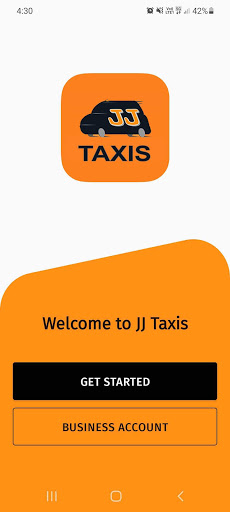 Android application JJ Taxis screenshort
