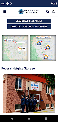 Android application Mountain States Self Storage screenshort