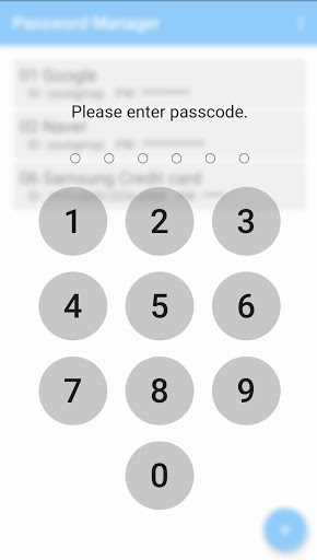 Android application Password Manager screenshort