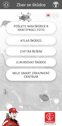 Android application Desinsekta - Zbav se škůdce screenshort