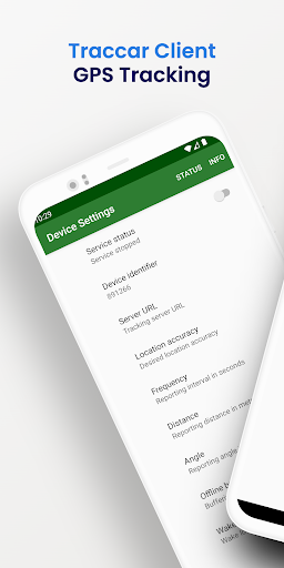 Android application Traccar Client screenshort