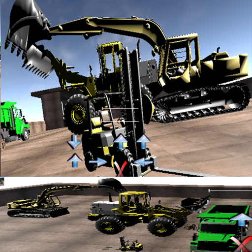 excavator loader forklift logo