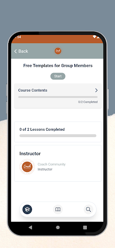 Android application Coach Community screenshort