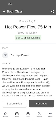 Screenshot of Shanti Yoga Roots